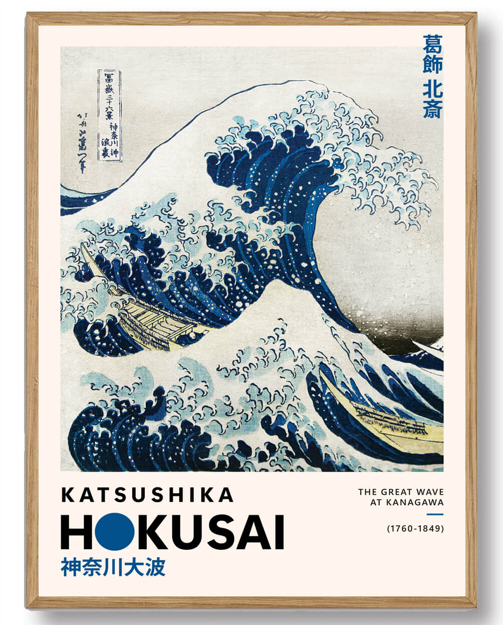 Katsushika Hokusai - Den Ikoniske Bølge Plakat