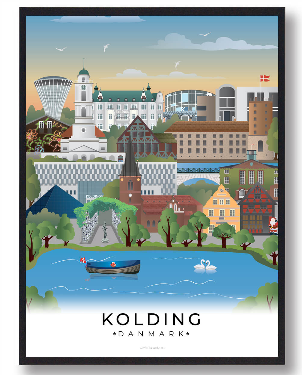 Kolding Byplakat – En hyldest til byens charme og skønhed