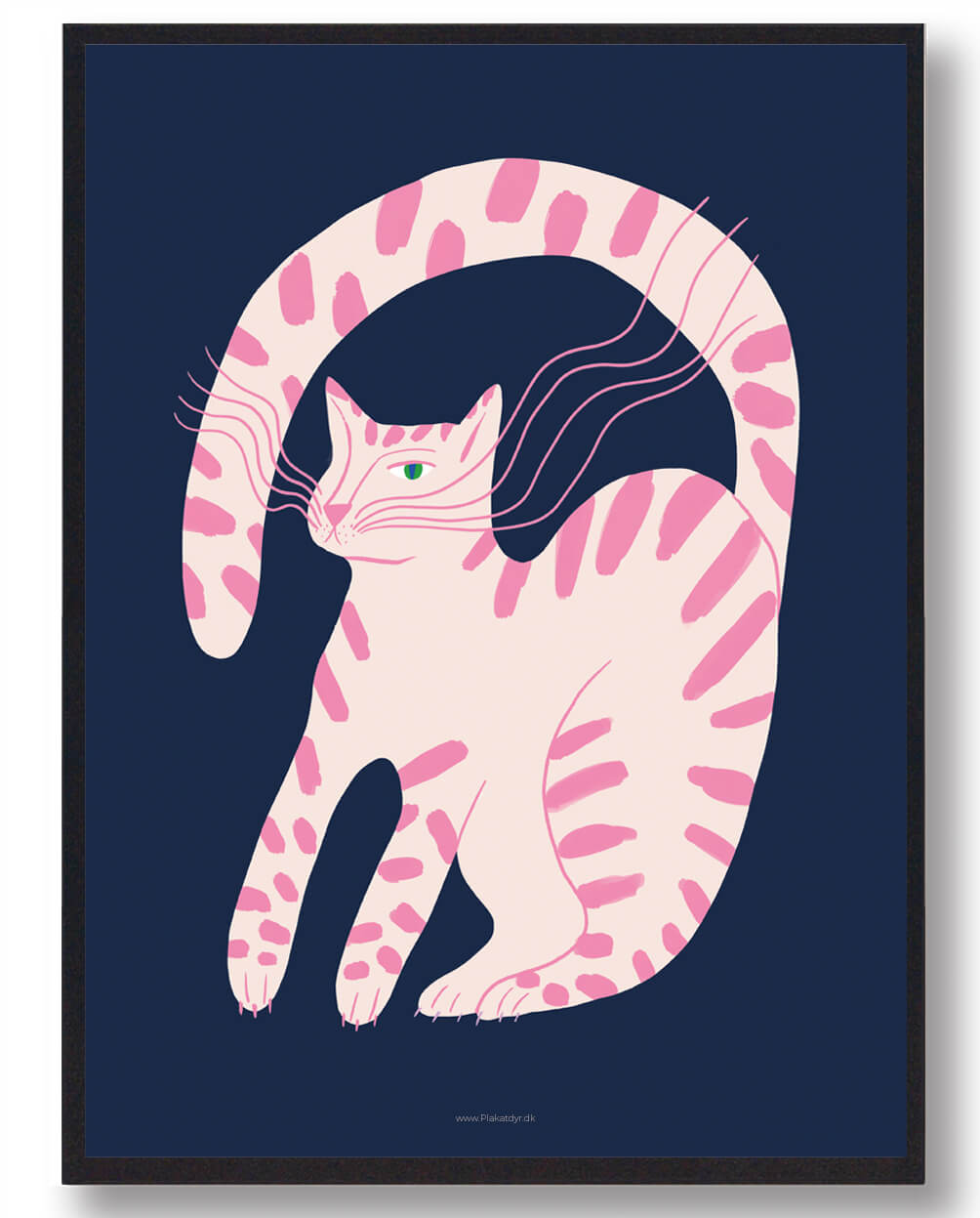 Lyserød kat - katteplakat