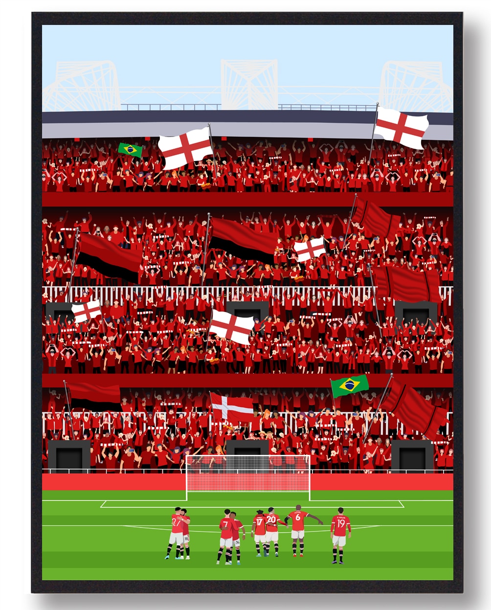 Manchester United Plakat – Oplev Old Trafford Magi!