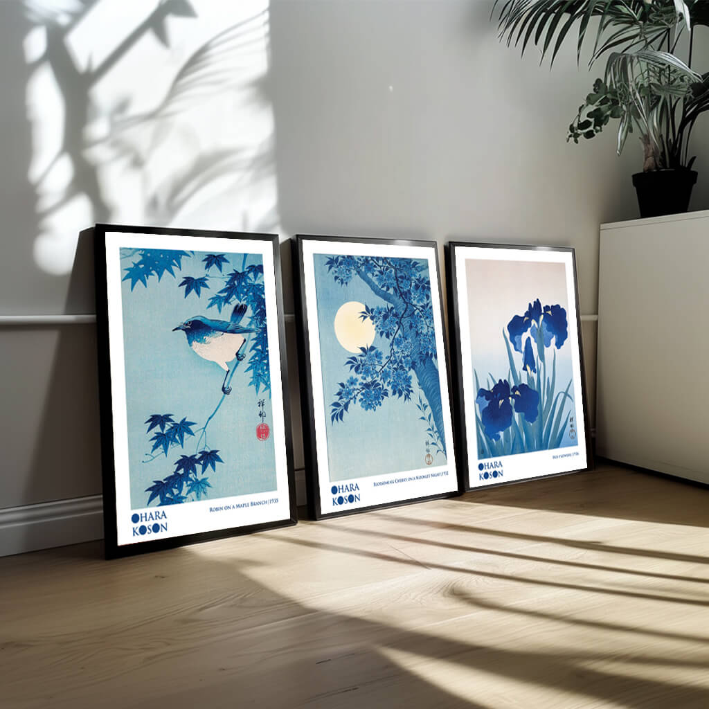 Trio Plakatsæt Ohara Koson – Japansk Kunsttilbud