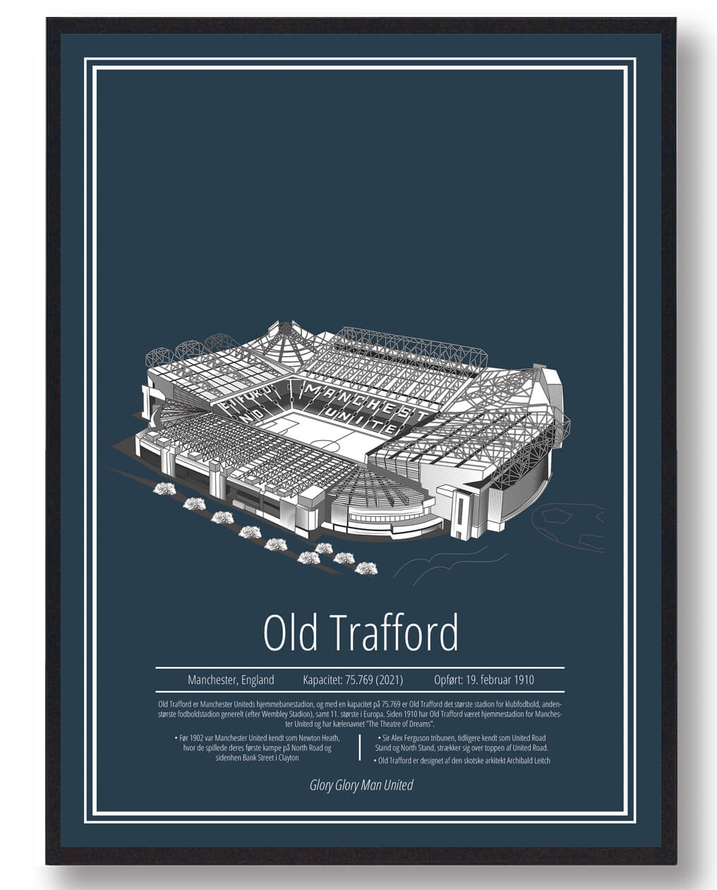 Old Trafford Plakat - Manchester United Fan Merchandise