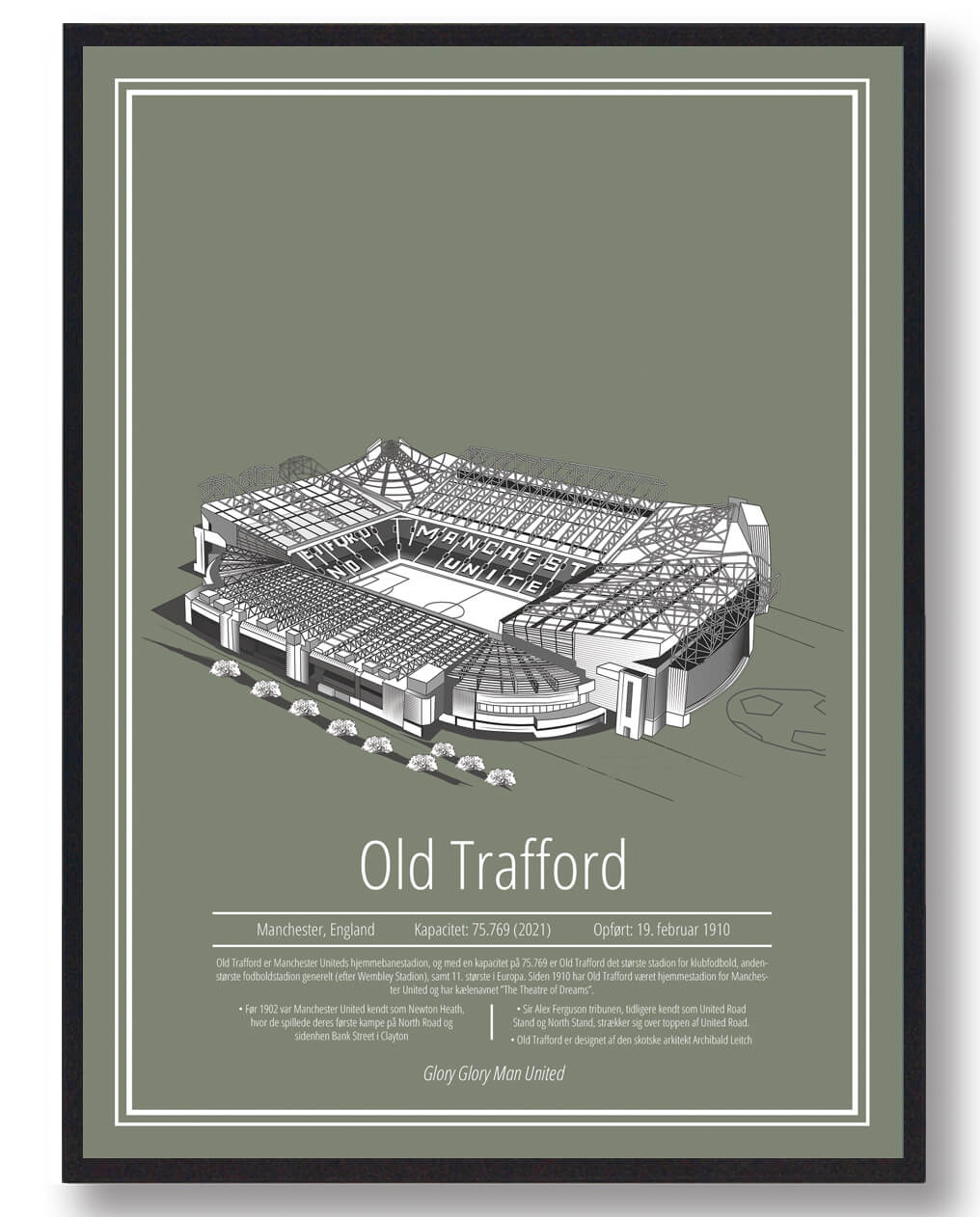 Old Trafford Plakat – Must-have for Manchester United Fans