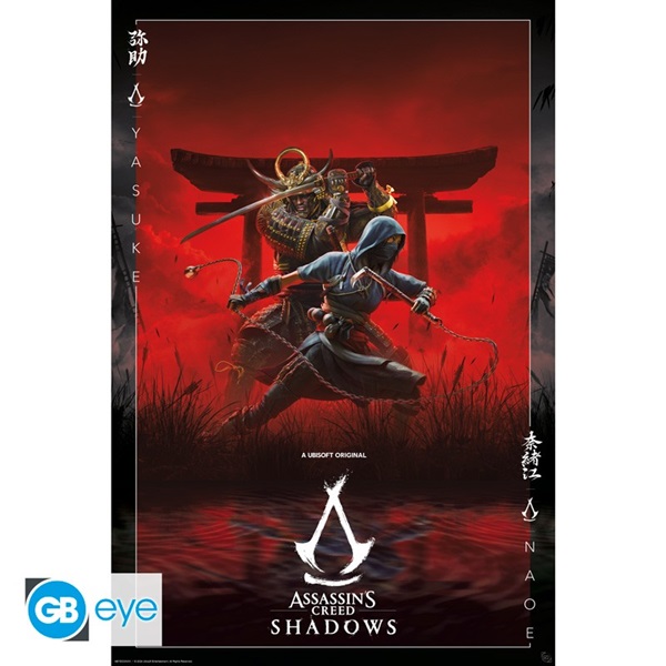 Assassin's Creed – Shadows Plakat med Samurai og Shinobi