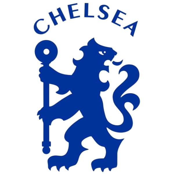 Chelsea Fodbold Wallsticker - Blå Løve 60x80 cm
