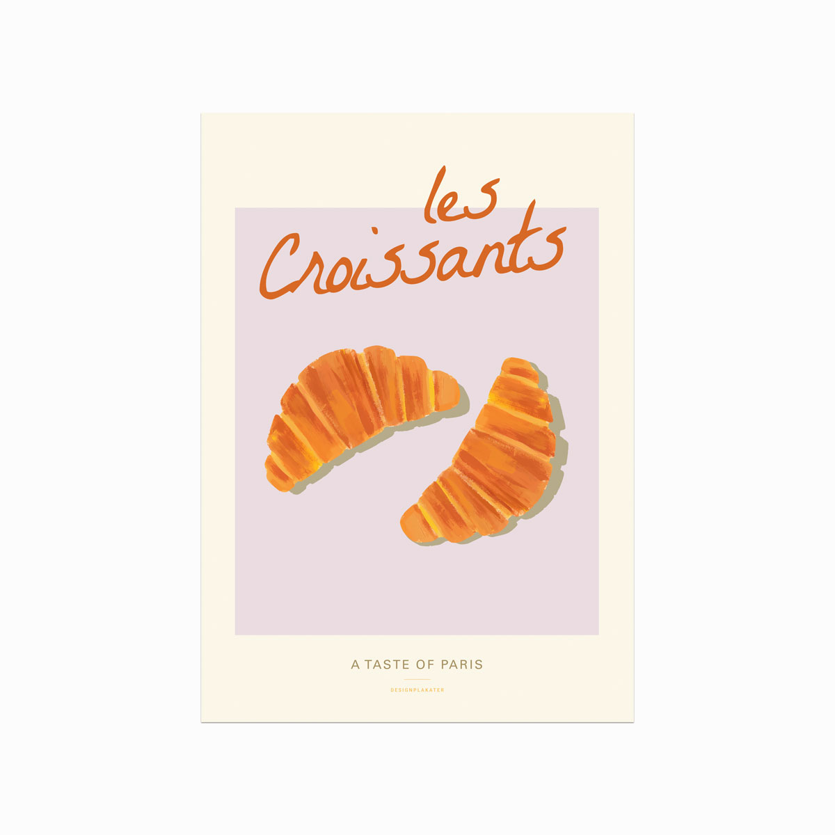 Les Croissants – Elegant Plakat til Køkkenet