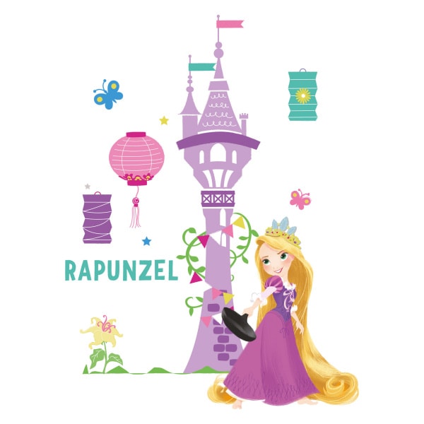 Rapunzel vægklistermærke 50x70 cm – Fantastisk tilbud!