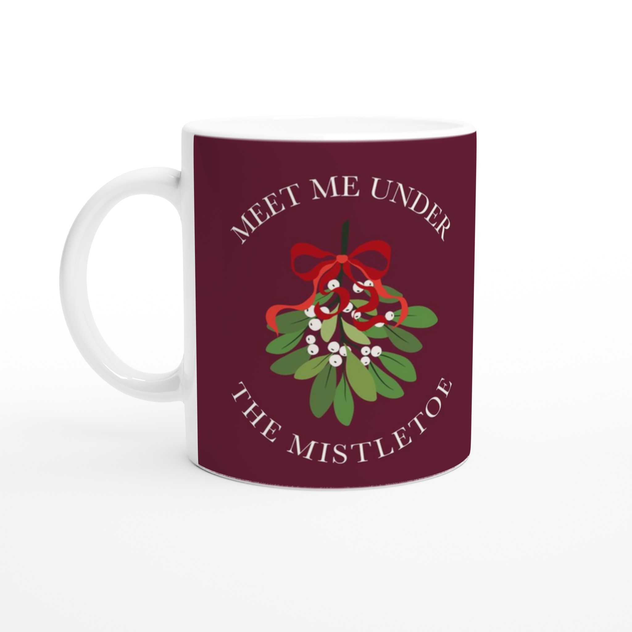 Meet Me Under the Mistletoe  Julekrus med flot motiv (325 ml)